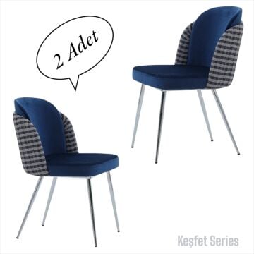 Keşfet Series Sandalye ,2 Adet,Mutfak,Oturma Odası,Salon,Metal Ayak,Çok Amaçlı